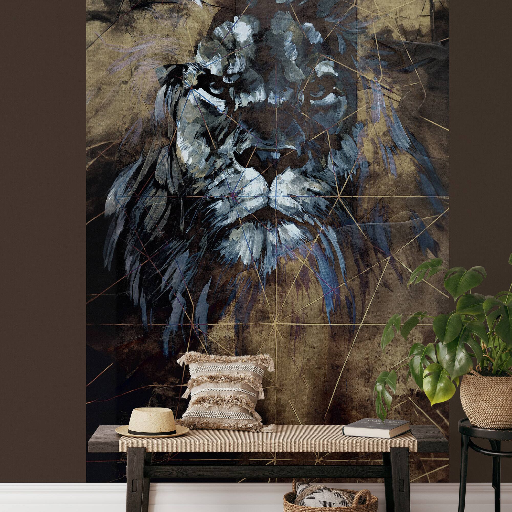 Designs Direct Roar Wallpaper Gold Wall Mural